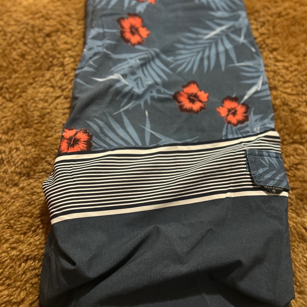 Floral Patterned Swim Trunks